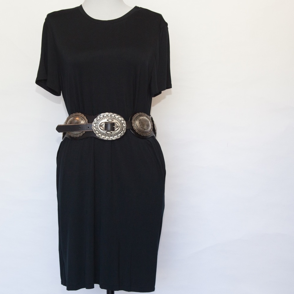 Ralph Lauren Black Blue Label Dress Size M NWT